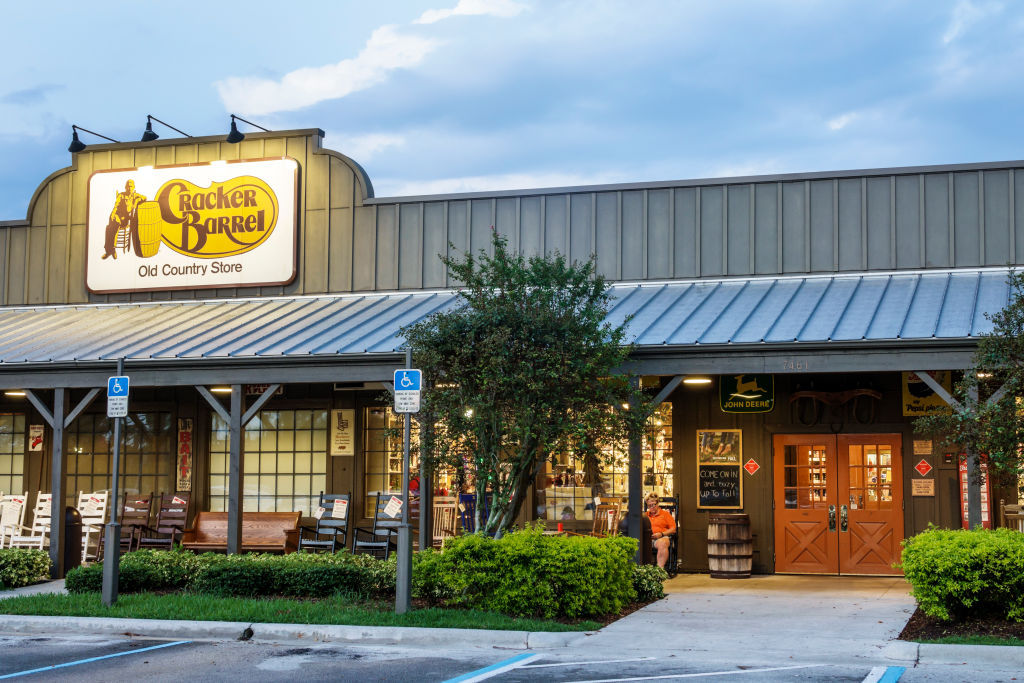 The exterior of Cracker Barrel Old Country Store. 