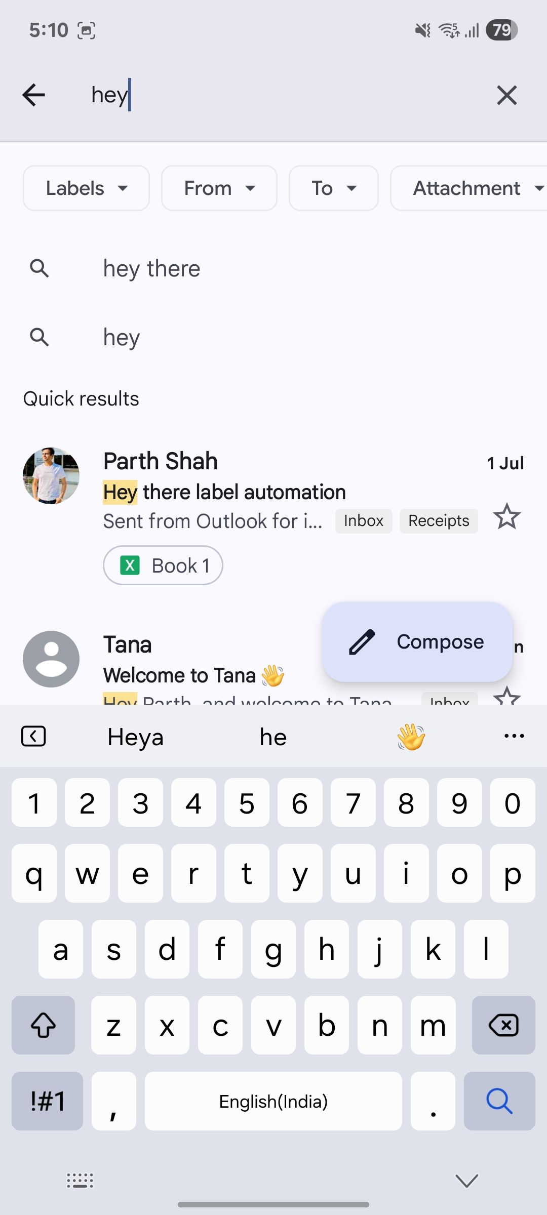 Samsung Keyboard prediction