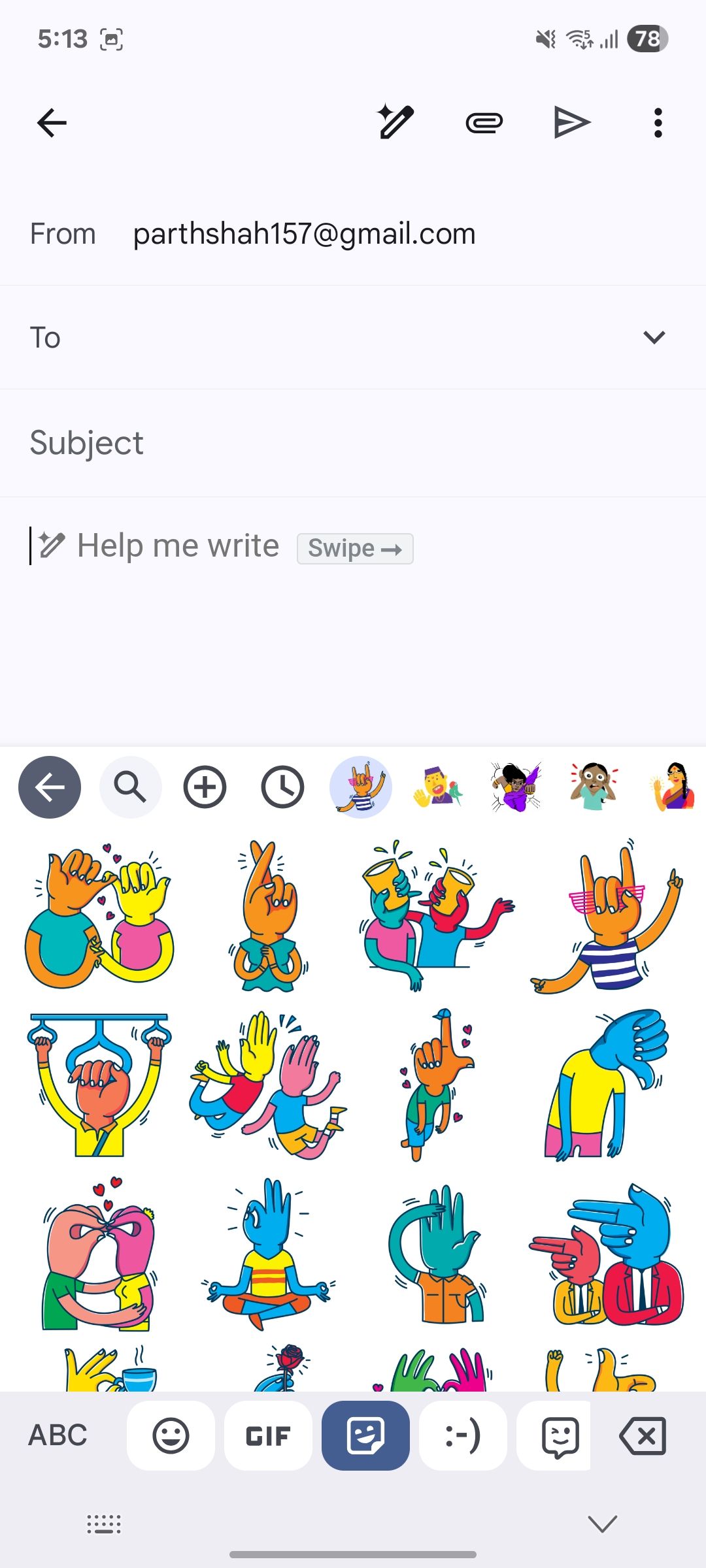 Gboard stickers
