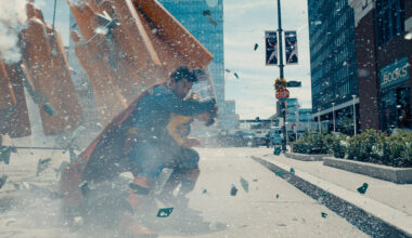 DAVID CORENSWET as Superman in “SUPERMAN,” a Warner Bros. Pictures release.