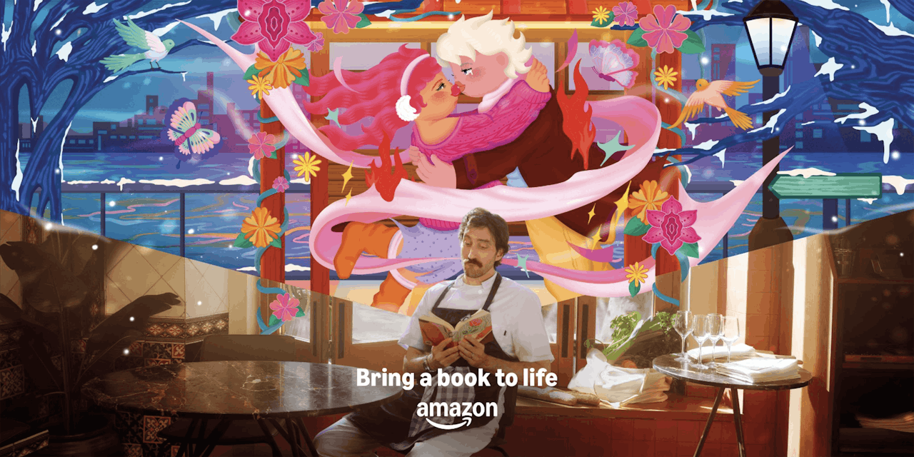 Amazon Books wants you to stop scrolling and start imagining in Droga5 campaign