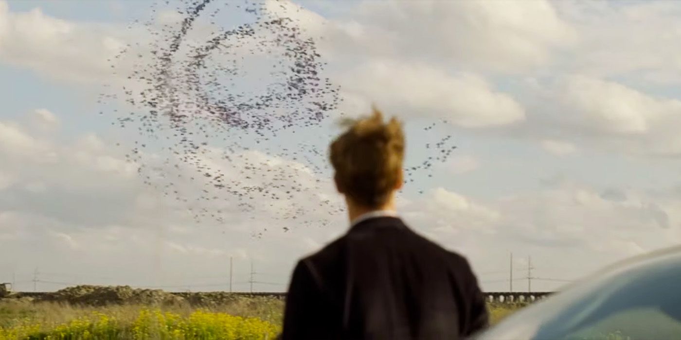 Rust Cohle (Matthew McConaughey) staring at the spiral all from True Detective season 1
