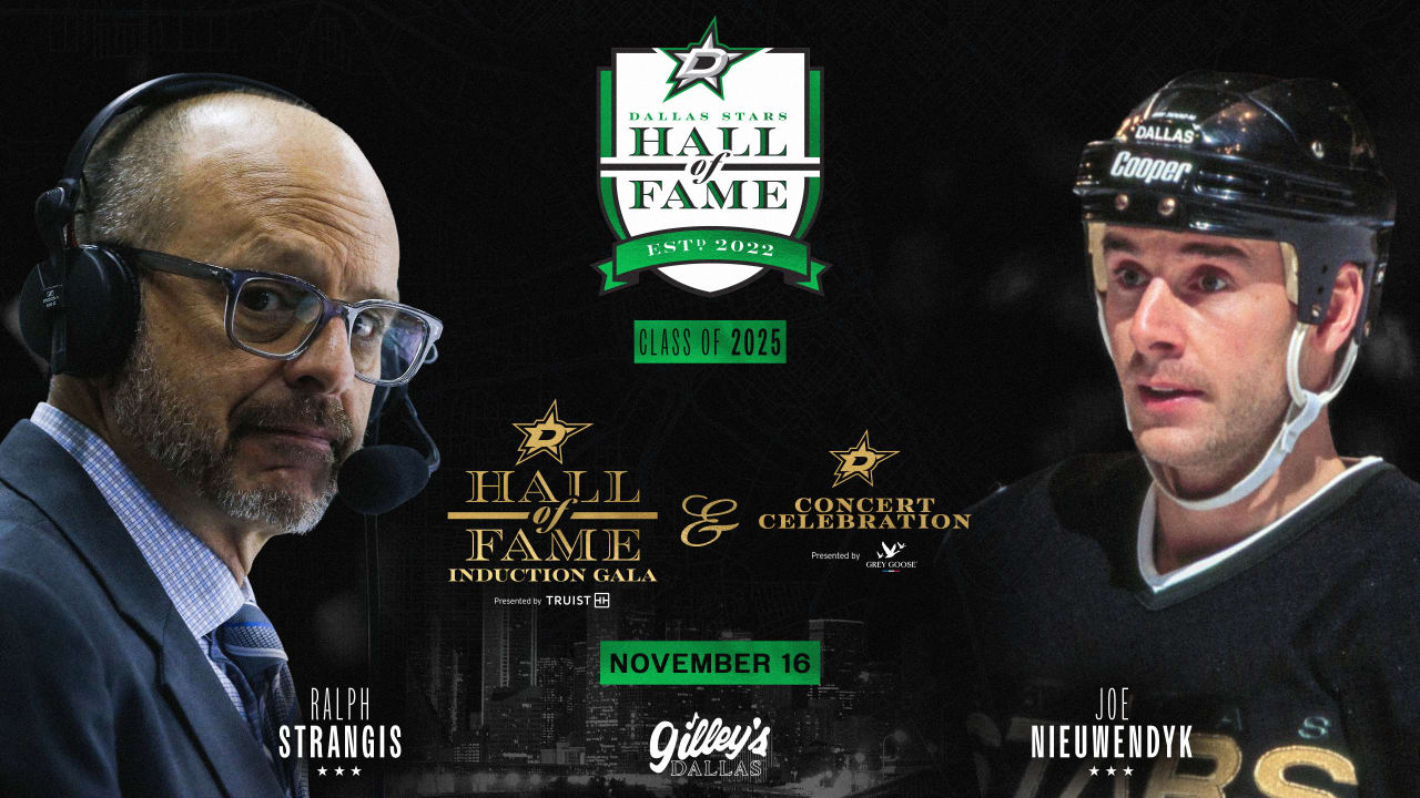 Dallas Stars announce Ralph Strangis and Joe Nieuwendyk as 2025 inductees to the Dallas Stars Hall of Fame