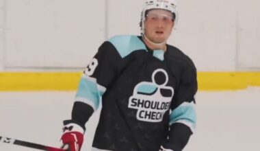 Ryan Leonard snipes goal and Sonny Milano skates in Shoulder Check Showcase charity game
