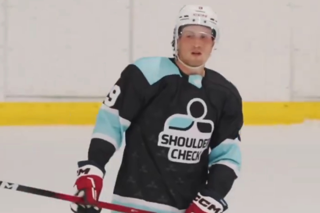 Ryan Leonard snipes goal and Sonny Milano skates in Shoulder Check Showcase charity game