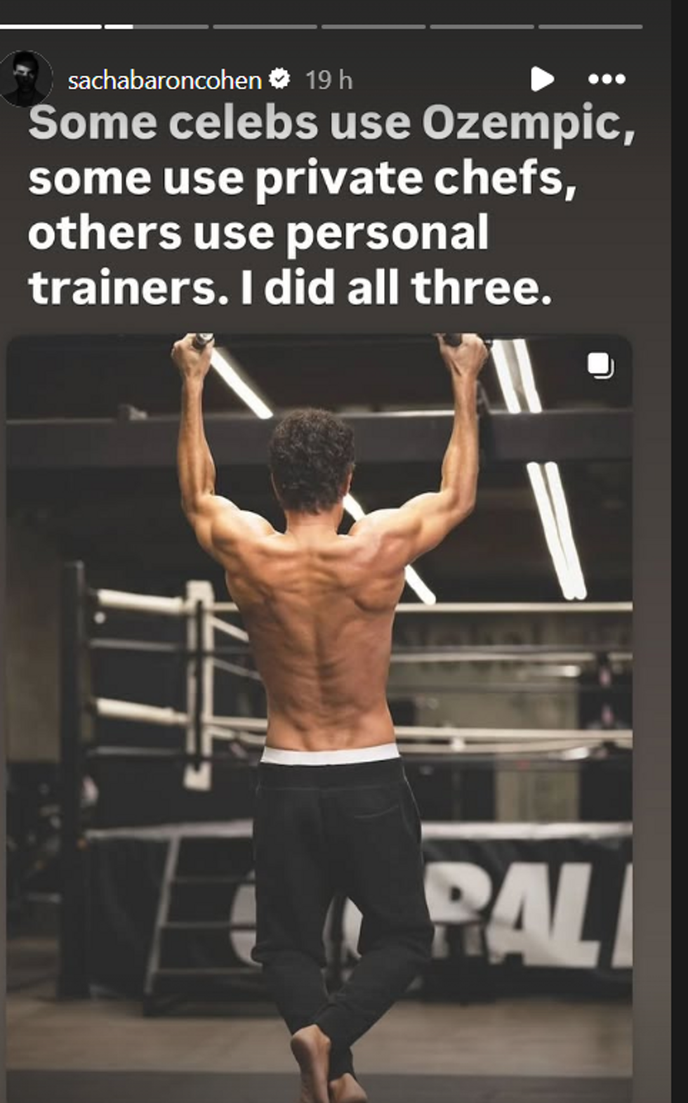 Sacha Baron Cohen Marvel body