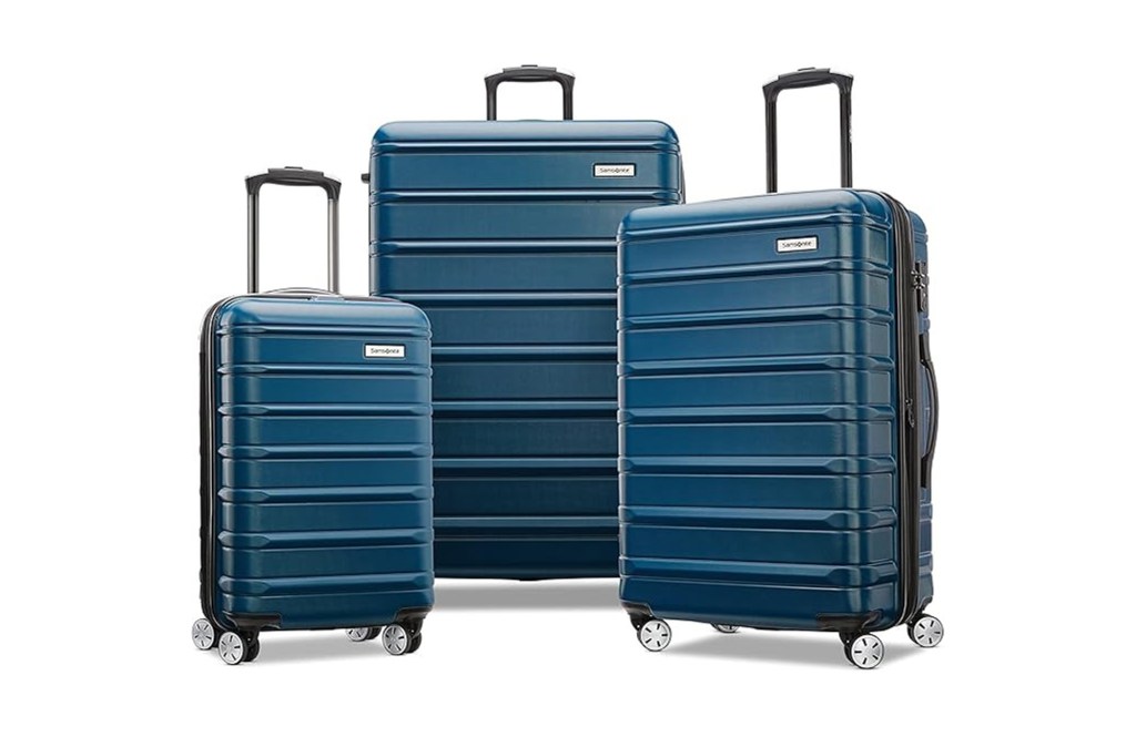 Samsonite Omni 2 Hardside Expandable Luggage with Spinner Wheels, 3-Piece Set (19/24/28), Lagoon Blue
