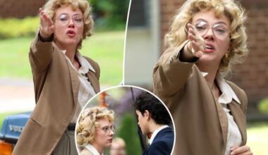 Scarlett Johansson screams at paparazzi while filming new movie