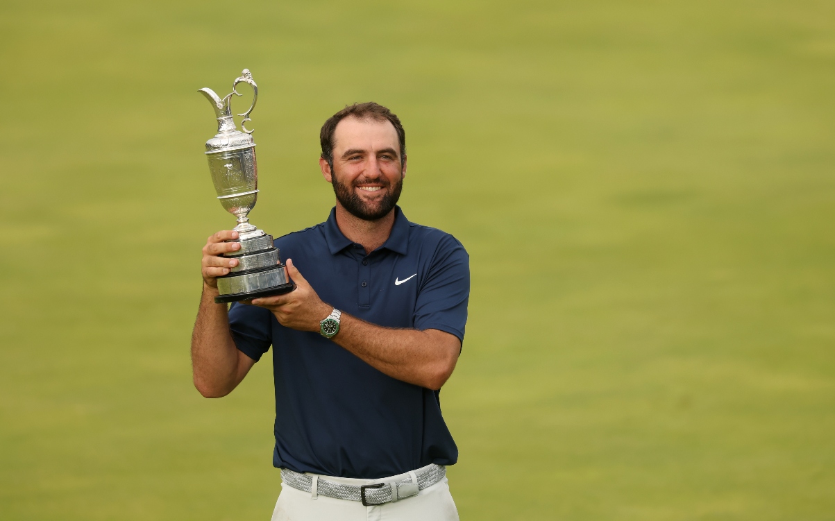TaylorMade Air Brushes Hair Onto Scottie Scheffler's Head To Celebrate Open Win