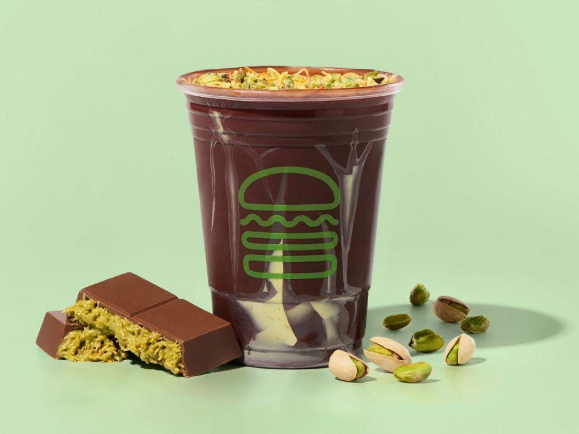 Shake Shack Dubai chocolate pistachio shake
