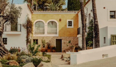 restored farmhouse curated with balearic design