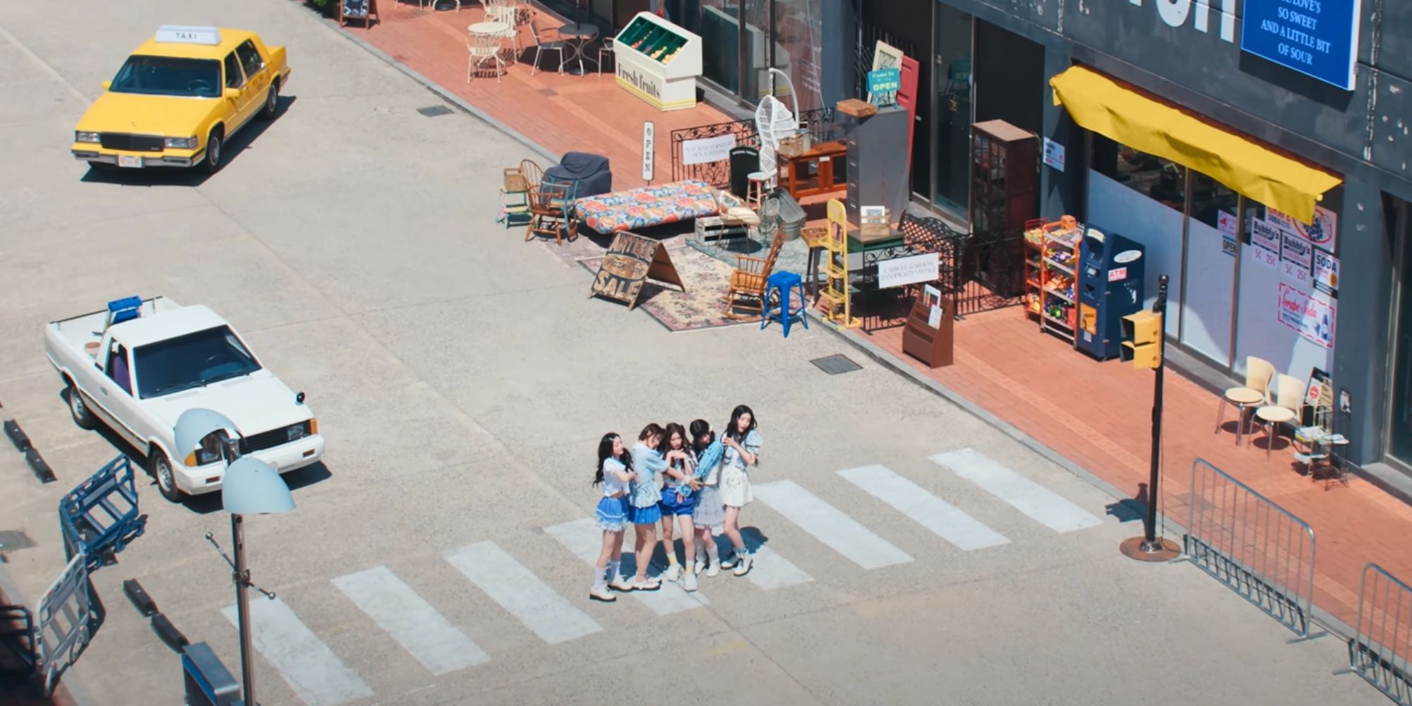 A screenshot from HITGS's debut music video for 