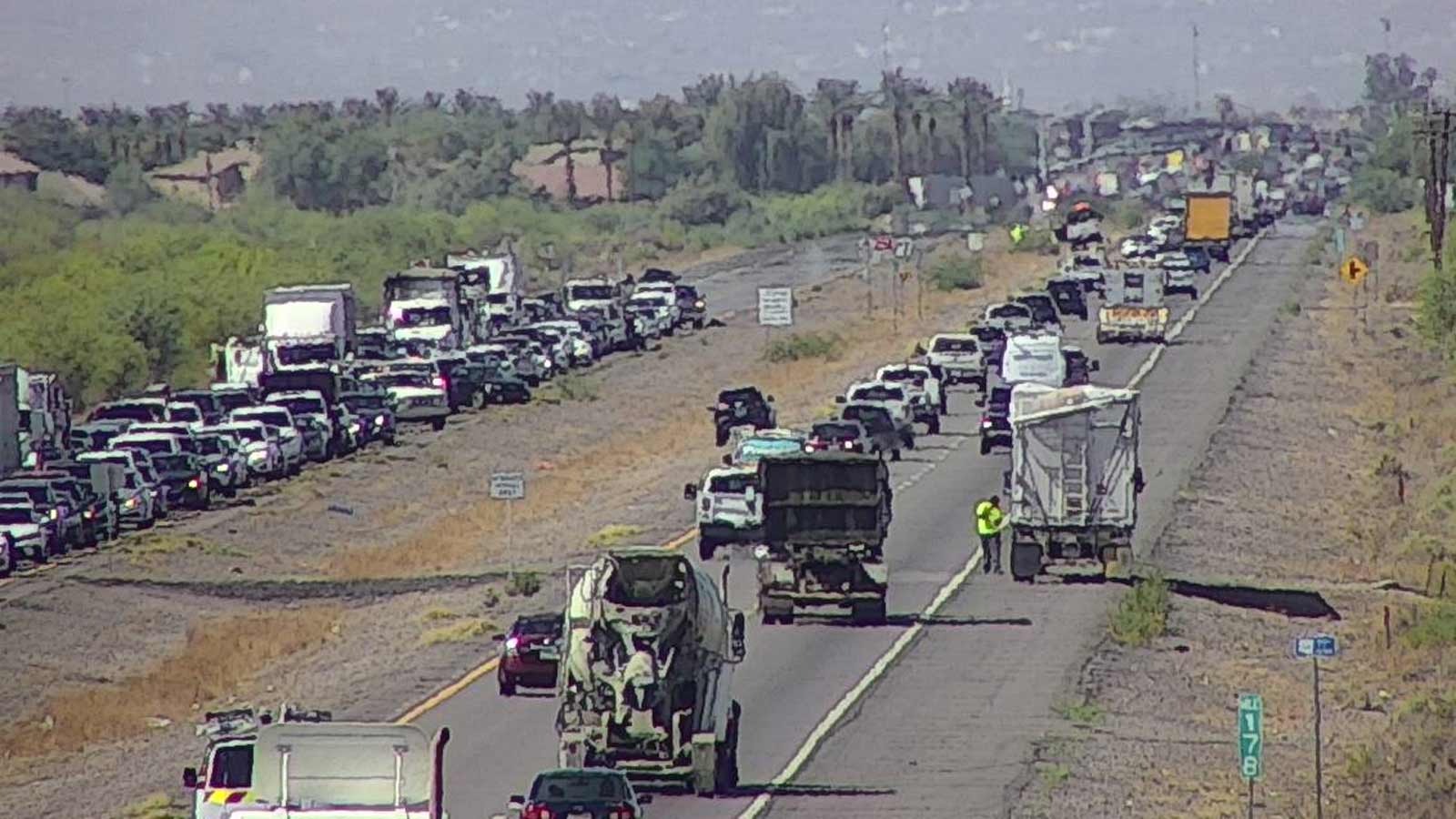 Northbound State Route 347 was closed after the crash at Casa Blanca Road on Tuesday....
