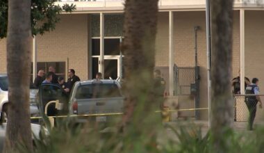 Officer shot and man with rifle killed after exchange of fire at Border Patrol facility in Texas