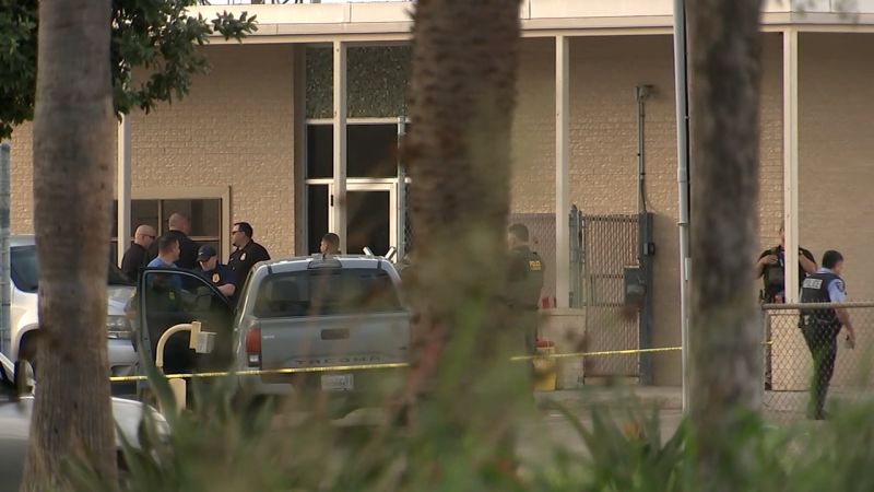 Officer shot and man with rifle killed after exchange of fire at Border Patrol facility in Texas