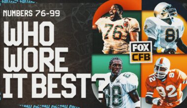 Who Wore It Best? Greatest College Football Players by Jersey Number, 76-99
