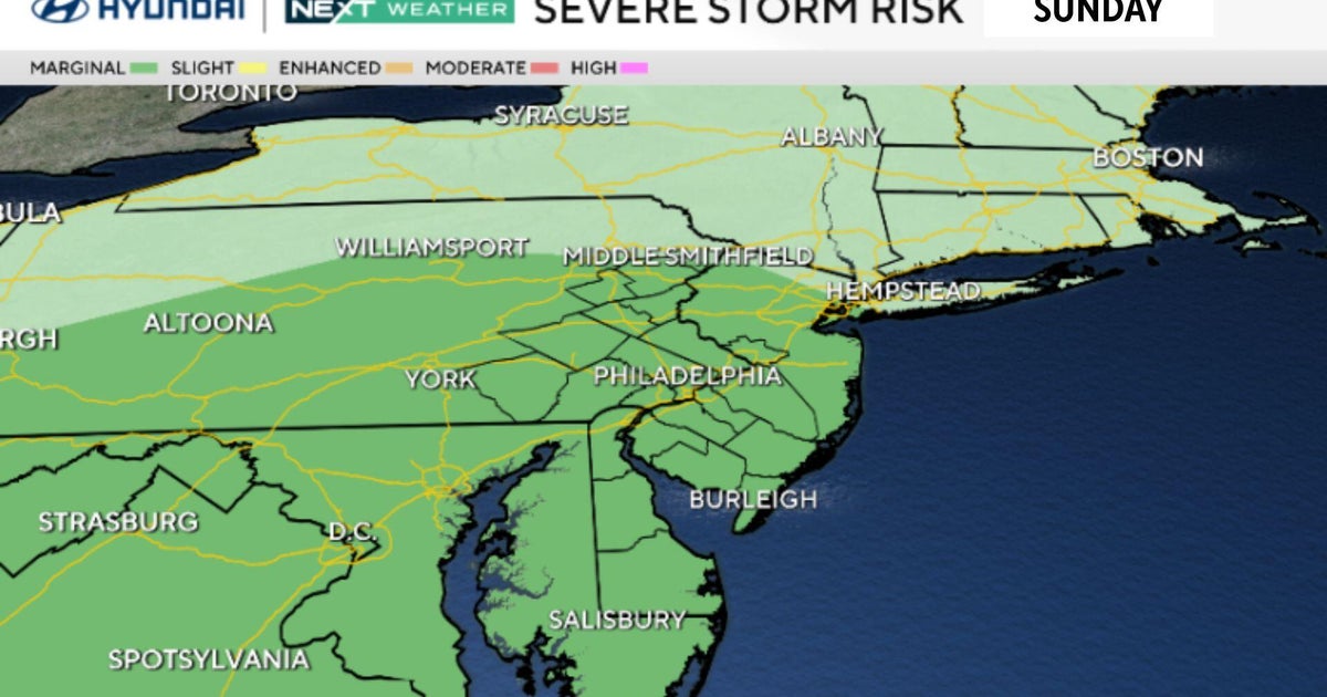 Strong storms possible Sunday in Philadelphia area, heat wave on the way. Here's the weather forecast.