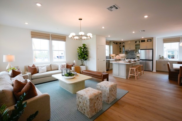 On Wednesday, July 16, 2025, in Chula Vista, CA, this 3-bedroom, 2.5-bathroom townhome measuring 2011 sq ft was part of the Citrus Bay development. The development is situated on the site of the former Sears department store at the Chula Vista Shopping Center, which is located between H and I Street. (Nelvin C. Cepeda / The San Diego Union-Tribune)