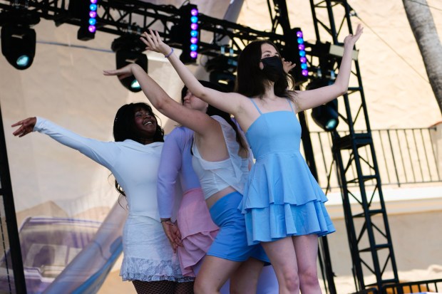 Dancers from the Aurea Dance Crew took the stage at the K-POP Festival at the San Diego County Fair on Saturday, July 5, 2025, in San Diego, CA. (Nelvin C. Cepeda / The San Diego Union-Tribune)