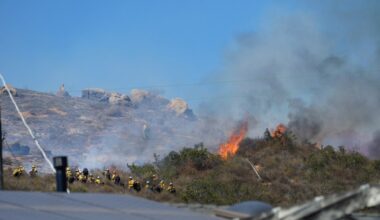East County brush fire forces evacuations in Jamul area