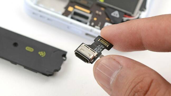 port swap made easy. Image courtesy iFixit