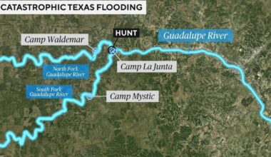 Maps show where devastating flash flooding hit Texas, including Camp Mystic
