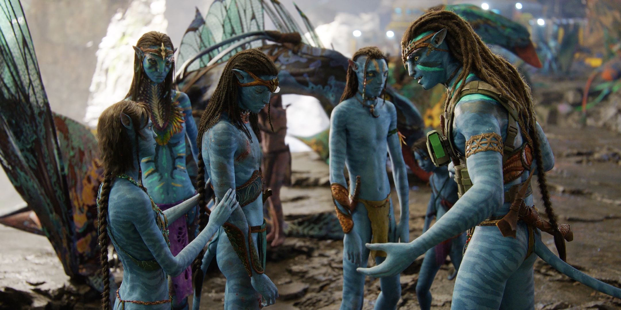 The Sully family in Avatar The Way of Water