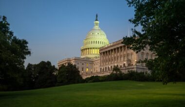 The United States Capitol building in Washington DC, United States of America