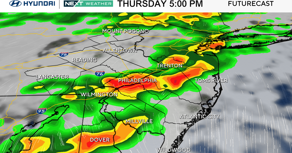Severe storms Thursday in Philadelphia region to bring heavy rain, damaging winds. Here's the forecast.