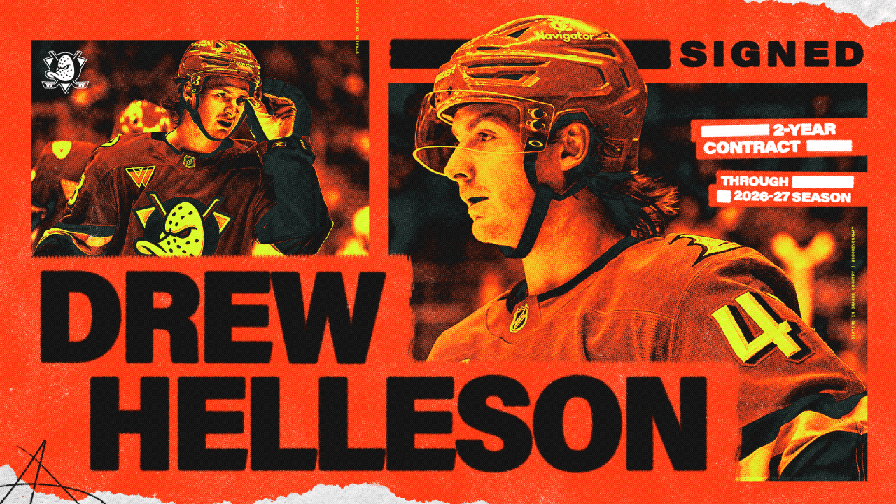 Ducks Sign Helleson to Two-Year Contract
