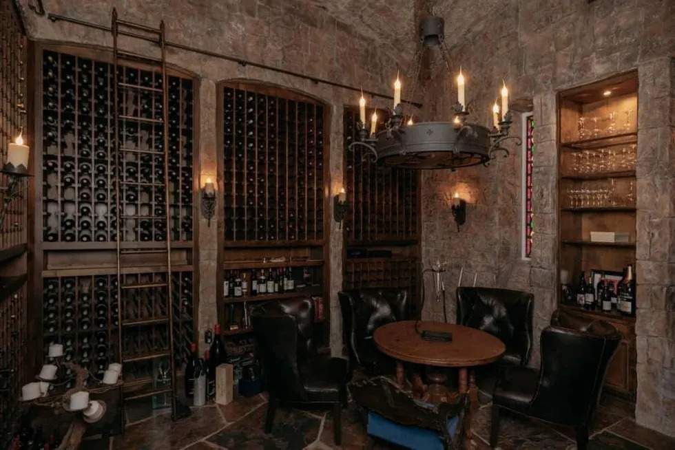 Tony Parker estate wine cellar