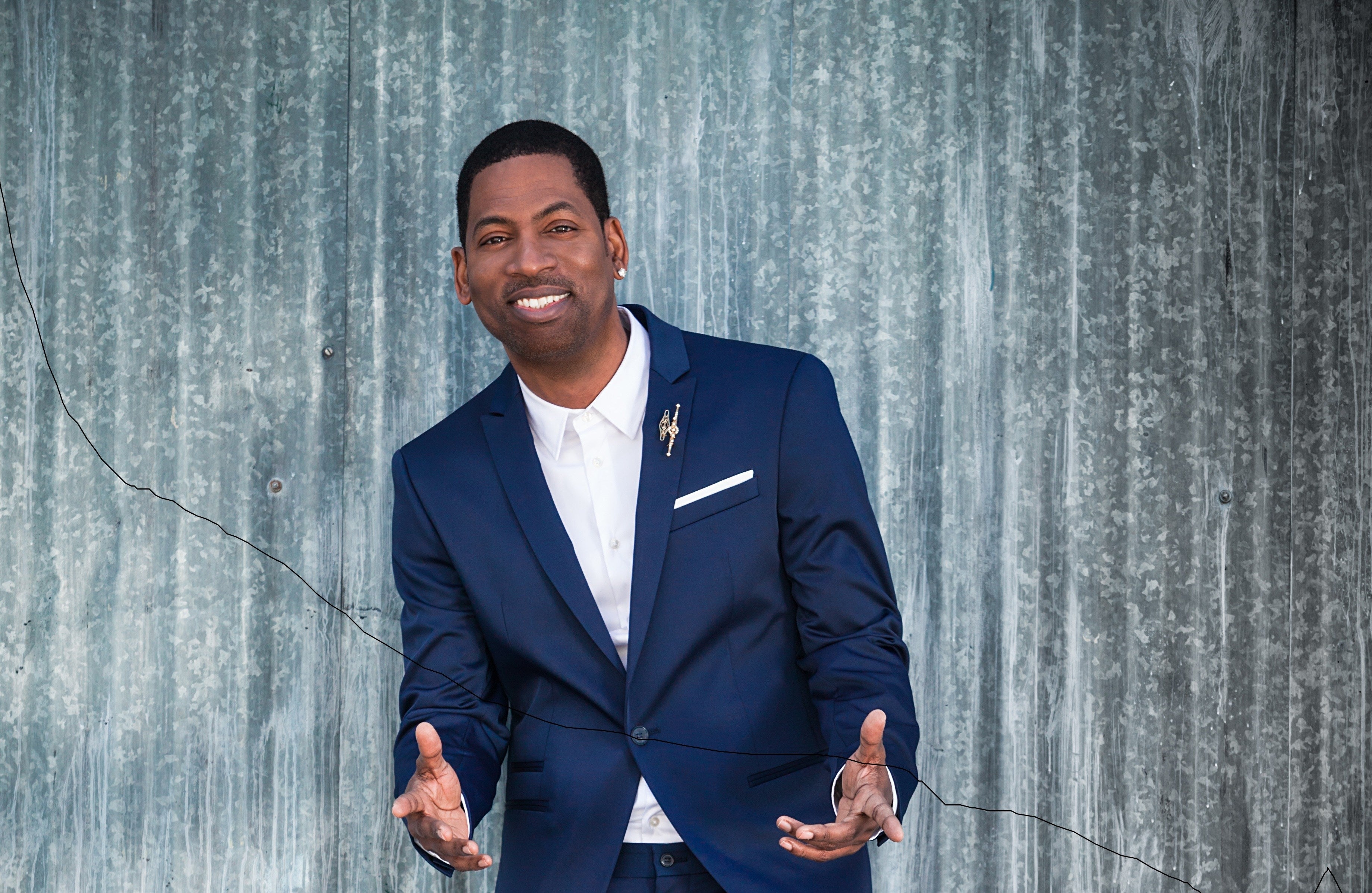 Tony Rock smiles
