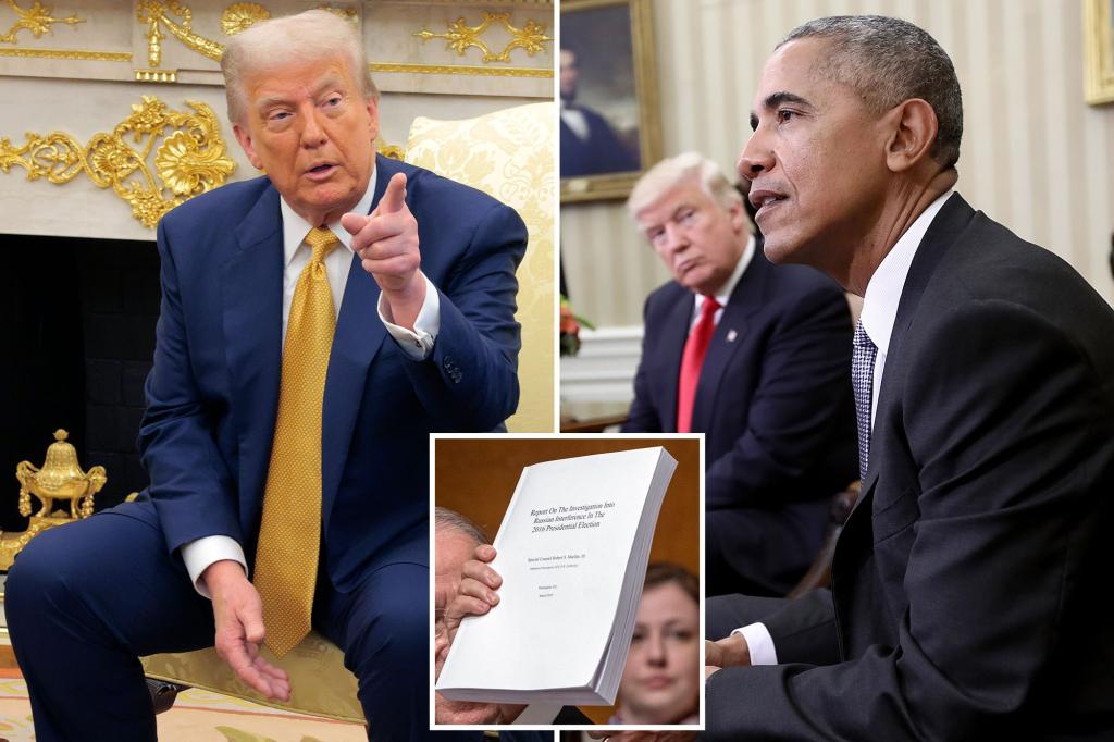 Trump says Obama 'guilty' of 'treason' for ordering 2016 Russia investigation