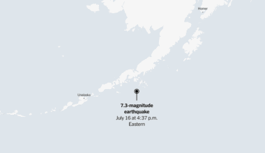Maps: 7.3-Magnitude Earthquake Prompts a Tsunami Alert on the Alaska Coast