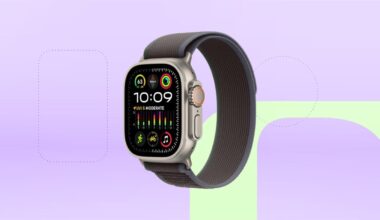 Apple Watch Ultra 2 on a light purple background