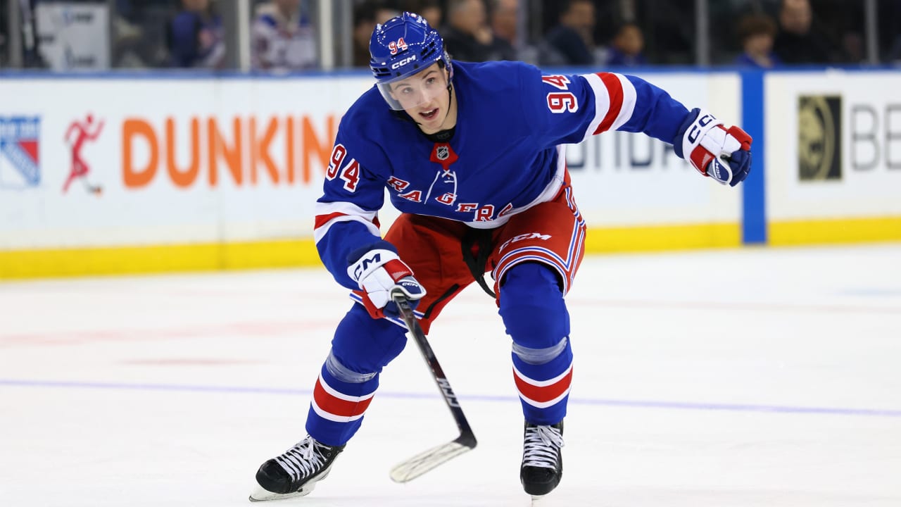 Perrault training hard in offseason with eye on Rangers’ opening night roster