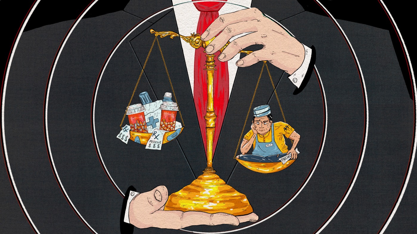 To work, he needs his medicine and his Medicaid, so he doesn’t reveal all his income : Shots