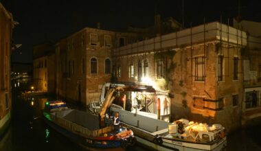 Banksy work 'The Migrant Child' being restored in Venice