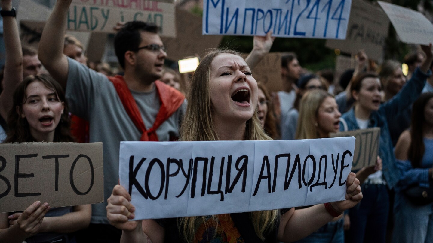 Ukraine parliament passes bill weakening anti-corruption agencies. Zelenskyy signs it amid protests