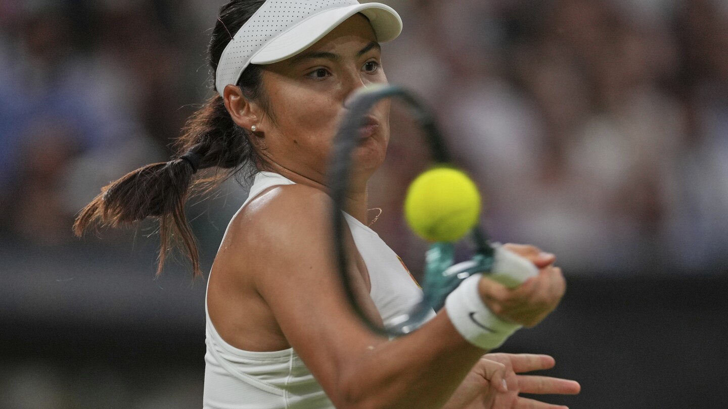 Raducanu frustrated by racket tension problem in Wimbledon loss