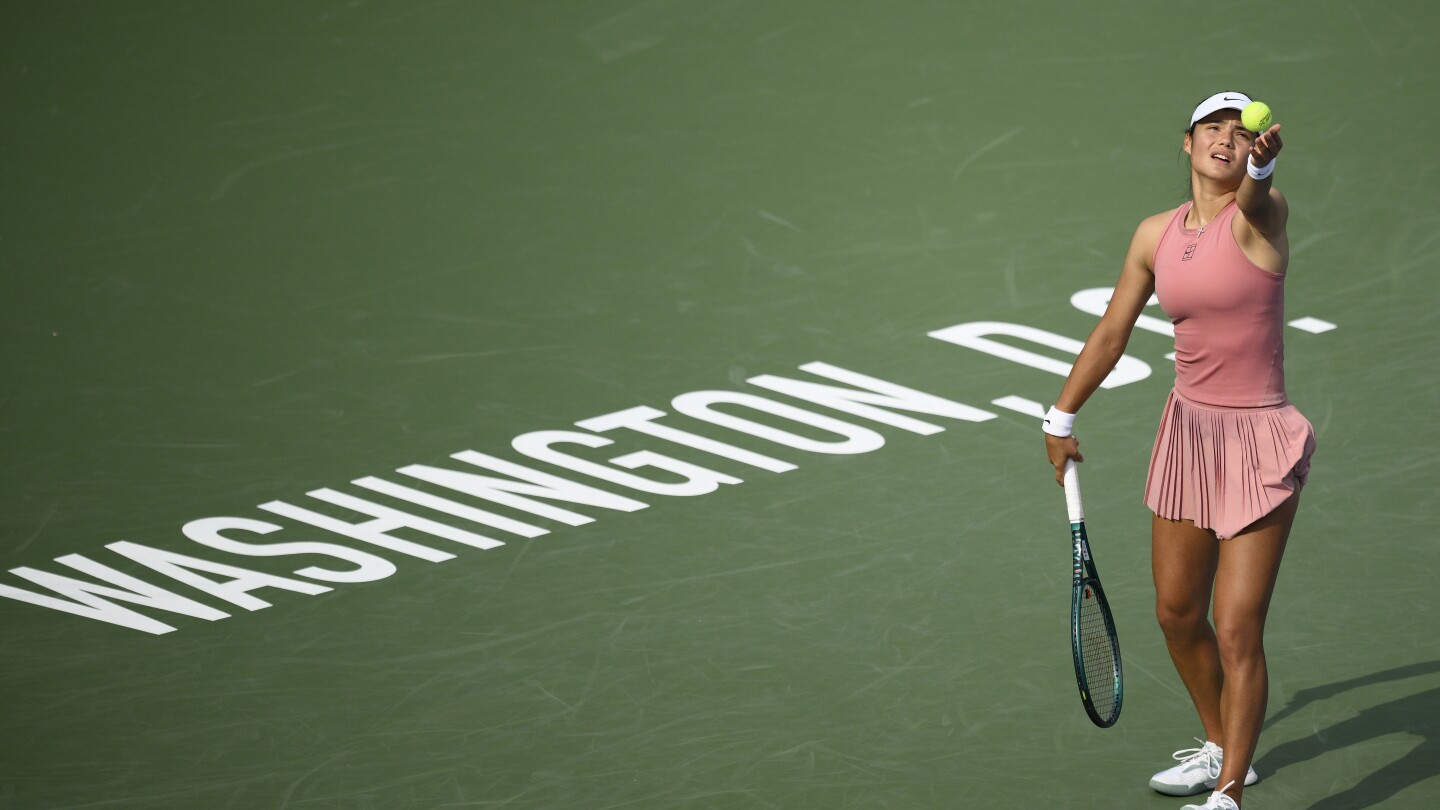 Emma Raducanu beats Sakkari to reach DC Open semifinals