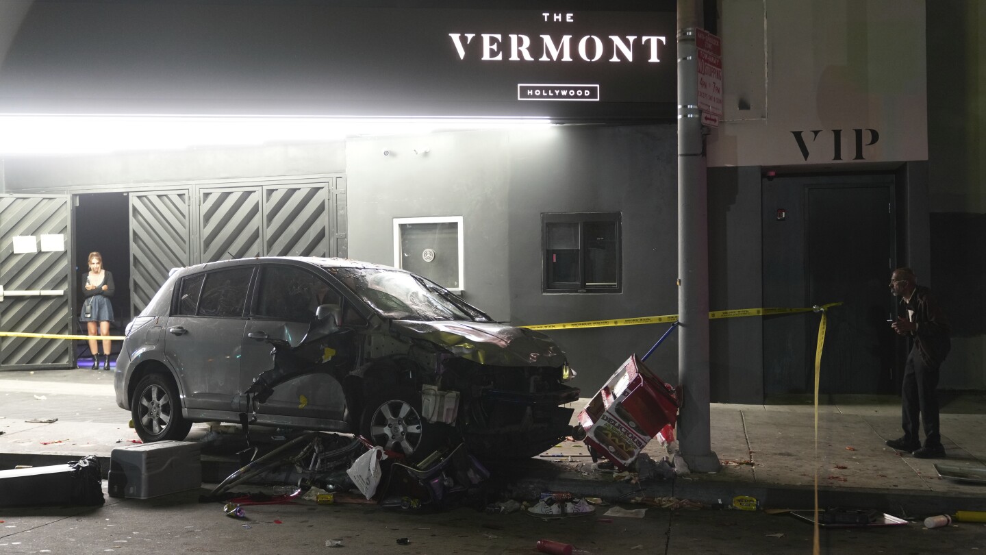 Vehicle drives into crowd in East Hollywood, injuring more than 20