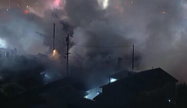 Fireworks found exploding as fire burns four Los Angeles homes