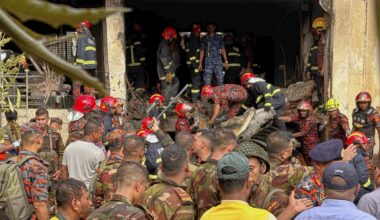 Bangladesh Air Force training jet crashes into Dhaka school, killing at least 1