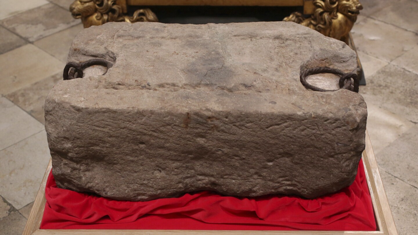 Man charged after kilt-wearing attacker smashes case holding Scotland's Stone of Destiny