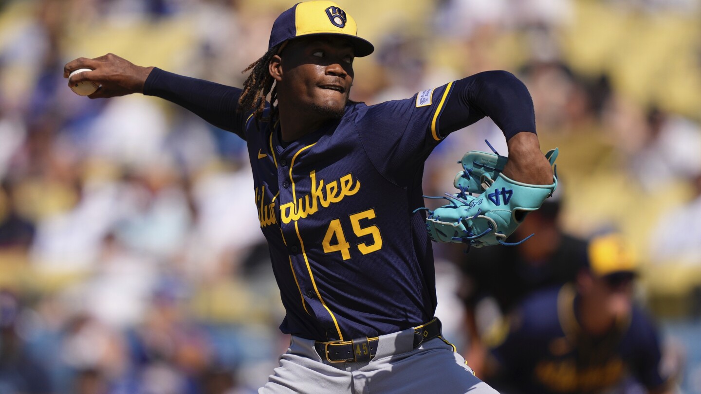 Brewers edge Dodgers for 10th straight win, completing season sweep