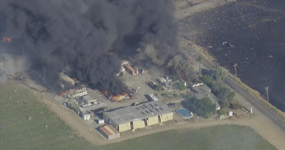 Seven missing after fireworks warehouse explodes in Esparto, California