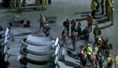'Shaken up': 31 workers scramble to safety after partial tunnel collapse