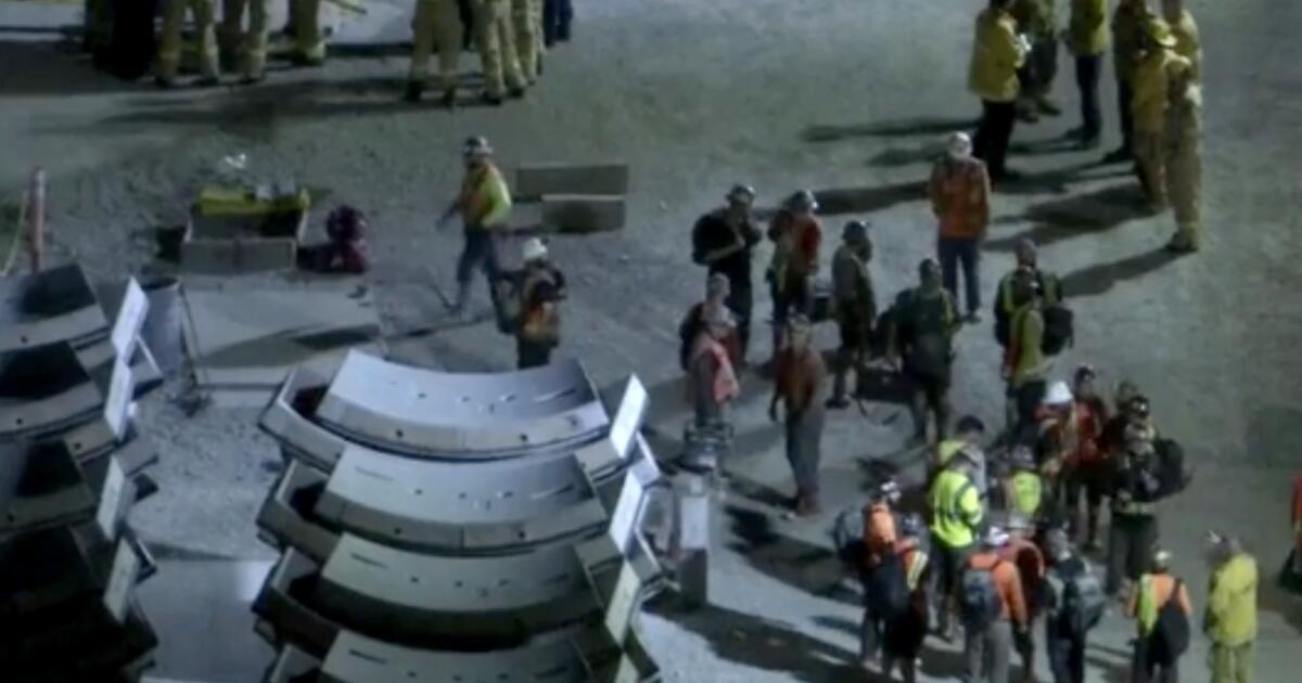 'Shaken up': 31 workers scramble to safety after partial tunnel collapse