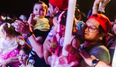 Lenny Pearce's baby rave: dancing toddlers, glow sticks and bass drops